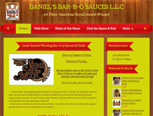 Tablet Screenshot of danielsbbq.com